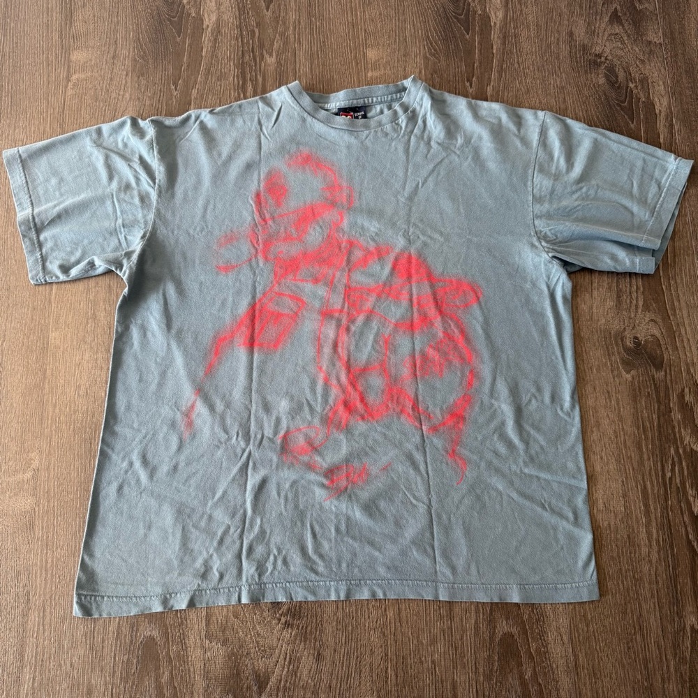 🚨 RARE Vintage 90s School of Hard Knocks SOHK Graphic Tee Faded Blue XL